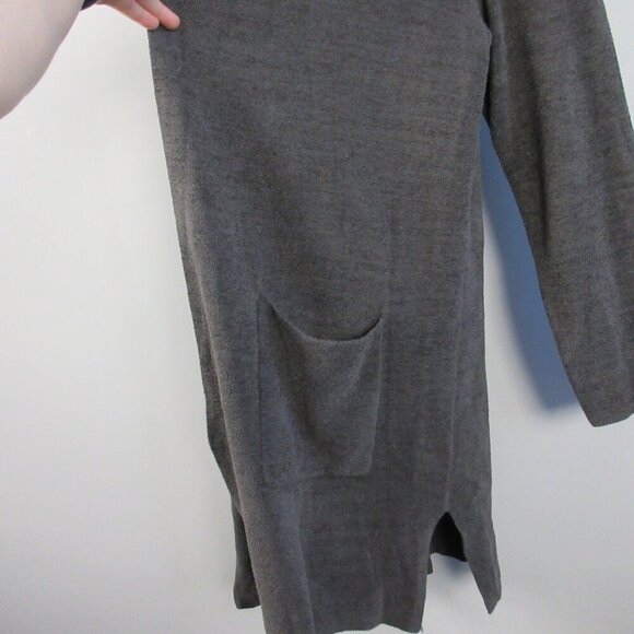 Barefoot Dreams Cozy Chic Ultra Lite Women's Cardigan M Grey Long Open Front 776 - Picture 6 of 9
